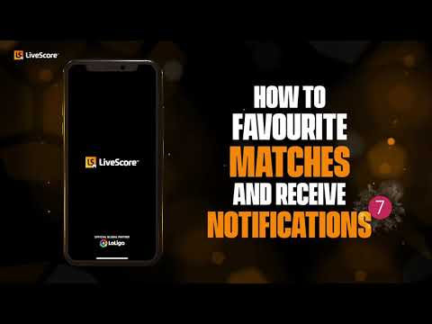 How to Favourite a Match on the LiveScore App | LiveScore