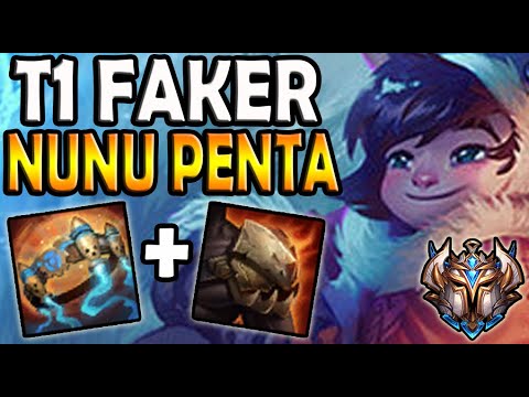 T1 Faker NUNU MID vs ZOE [ Pentakill ] Patch 10.14 Ranked Korea ✔️