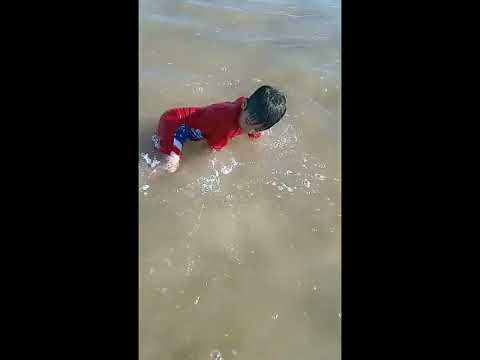 Sea Side ||Sandspit ||Zuhair do swimming ||The kids studio