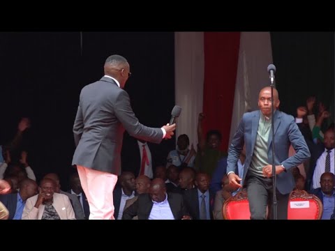 Drama in front of Ruto as Governor Wamatangi & MP Ng’ang’a Camps Clash