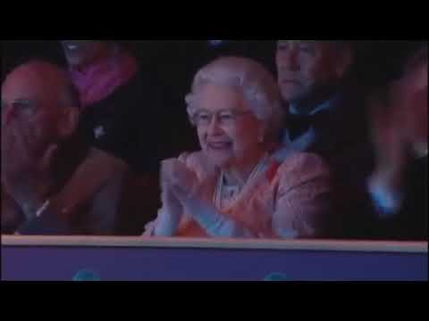 Russian Cossacks presenting to the Queen
