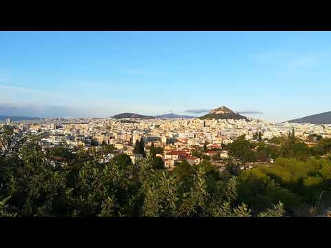 Blick auf Akropolis und über Athen (Griechenland 2021)