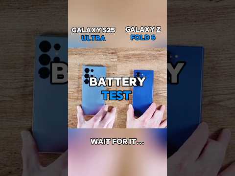 ☠️⚡GALAXY S25 ULTRA VS GALAXY Z FOLD 6 BATTERY TEST!!