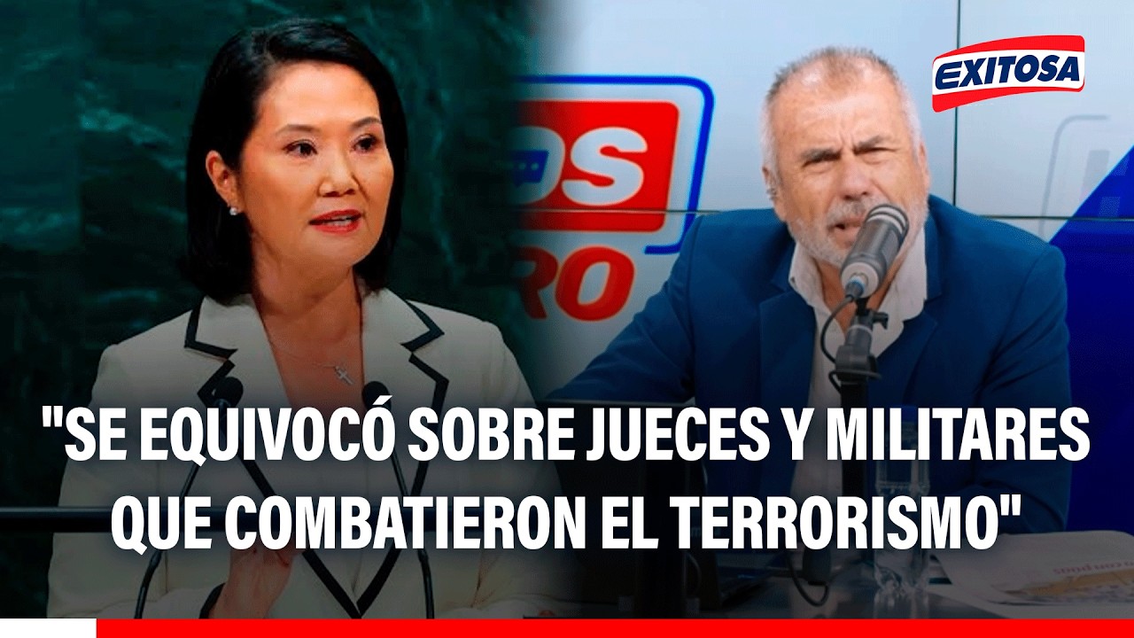 🔴🔵 Lúcar a Keiko Fujimori: "Se equivocó sobre jueces y militares que combatieron el terrorismo"