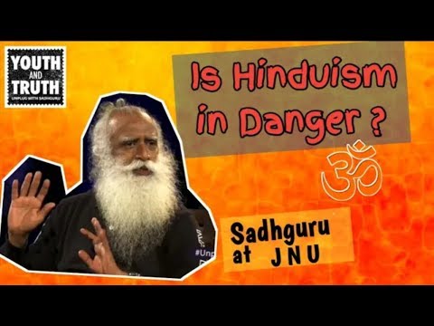 #UnplugWithSadhguru #YouthAndTruth Is Hindu Religion in Danger ? Sadhguru at JNU
