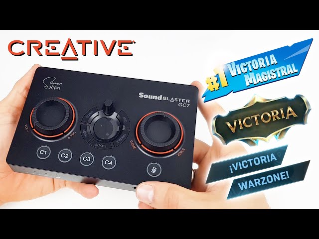 Vídeo relacionado con Sound Blaster GC7 de Creative Amplificador y 7.1 DAC para Jugar en Streaming con Botones programables, Battle Mode, Scout Mode, GameVoice Mix, Dolby, Compatible con PC, PS4/PS5, Nintendo Switch