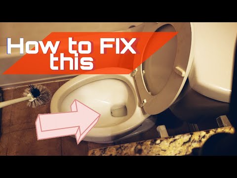 Toilet won't flush dropped something in and it got stuck. How to fix or replace your toilet