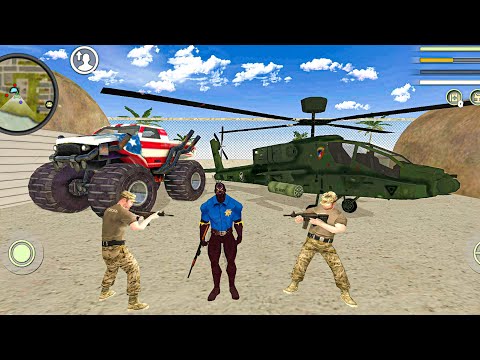 Panther Police Spider Rope Hero Vice Town Simulator Drive New Luxury Car #32 - Android Gameplay