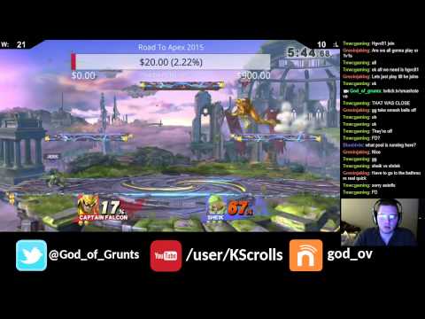 Events2Compete Winners: GodofGrunts (Capt Falcon) vs Jerk (Sheik)