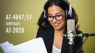 Video thumbnail for Comparison! Audio Technica AT4047/SV vs AT2020 by Lyra Beins-Stewart Voiceover Artist