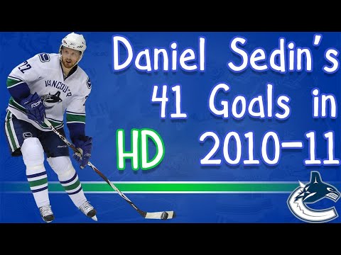 Daniel Sedin's 41 Goals in 2010-11 (HD)
