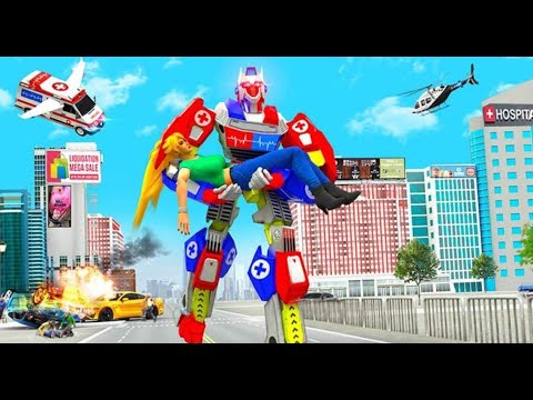 Ambulance Robot Car Transformer Android Gameplay