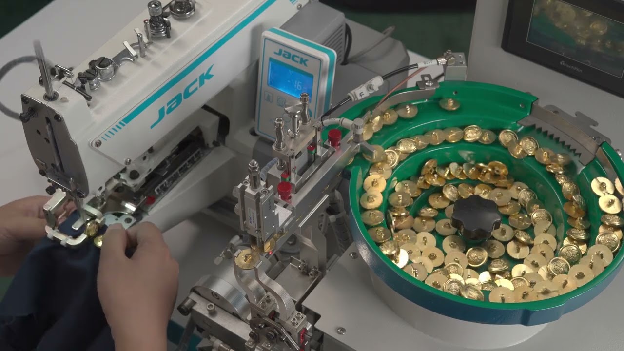JK-T373GVR | Button attaching machine
