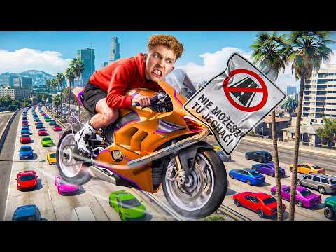GTA V - PRZEZ CAŁĄ MAPĘ ROBIĄC STUNTY! 🚳