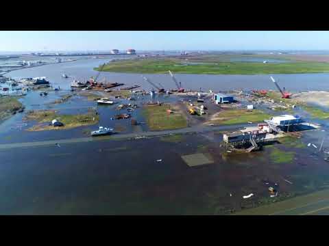Drone Footage of aftermath from Hurricane Delta in Creole and Cameron, LA
