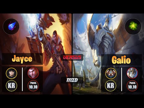 Lava JAYCE (Mid) [Phase Rush] VS GALIO - Challenger KR Patch 10.10
