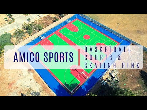 Outdoor acrylic basketball court flooring, 2-3 mm