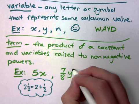 constants and variables in math