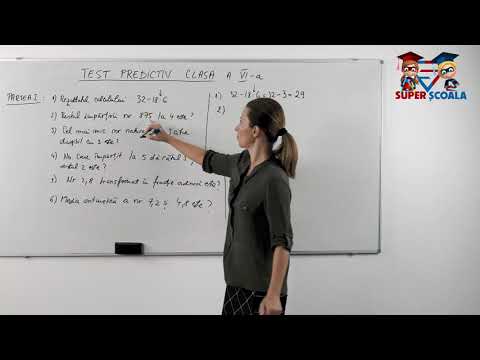 Clasa a VI-a -Test evaluare inițială - Model 1