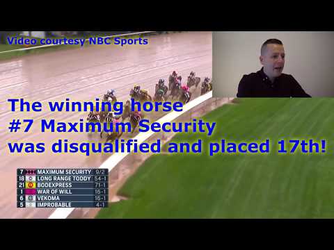 Shocking results! 2019 KY Derby. $544,185 payoff!! Winner disqualified WTF!!???