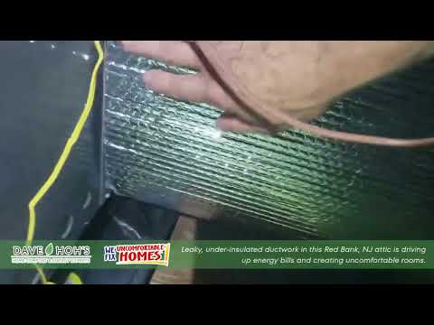 Red Bank, NJ Home Evaluation Reveals Leaky Ductwork & Attic Insulation Problems