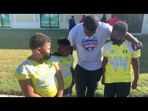 8U OG Ducks Linemen Interview | American Youth Football National Champion Ship | AYF 2021