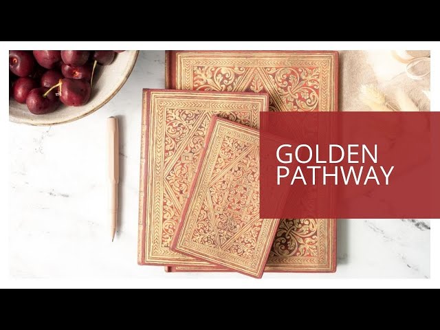 دفتر وسط Golden Pathway "مخطط"