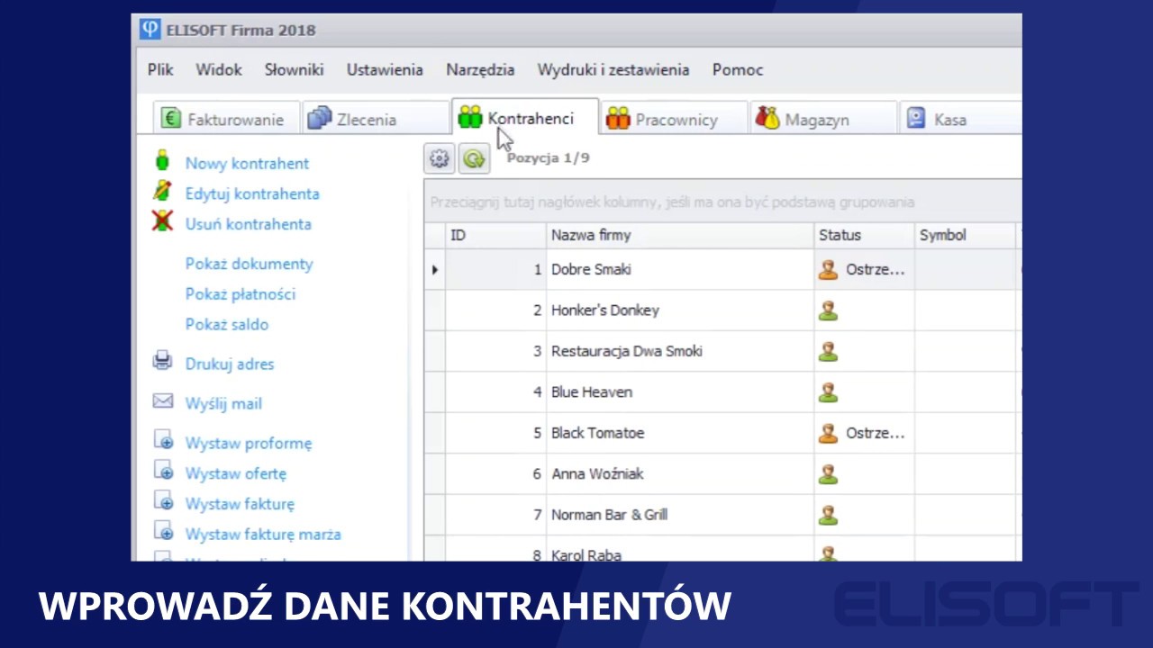 ELISOFT - Od czego zacząć pracę z programem?