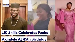 Romantic song, touching video, JJC surprises Funke Akindele on 45th birthday