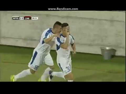 Apollon Limassol - Zaria Balti 1-0 Goal  Schembri