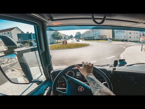 Driving Scania R410 Cistern POV - Leipzig, Deutschland
