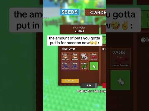 GIVING A LOT OF OP DIVINE PETS FOR A CORRUPTED RACCOON 👀 #growagarden #gag #roblox