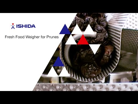 Ishida Fresh Food Weigher and screw feeder weigher for sticky prunes