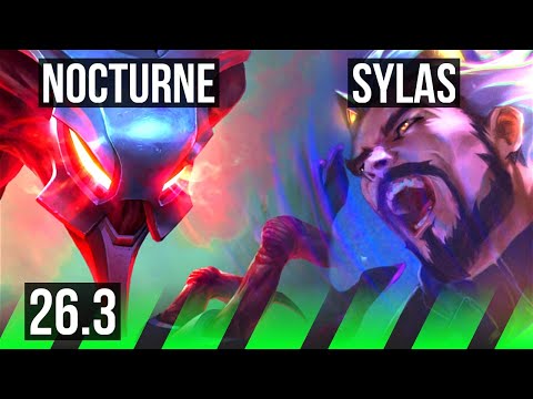 NOCTURNE vs SYLAS (JGL) | Good KDA: 22/1/6 | EUW Master | 26.3