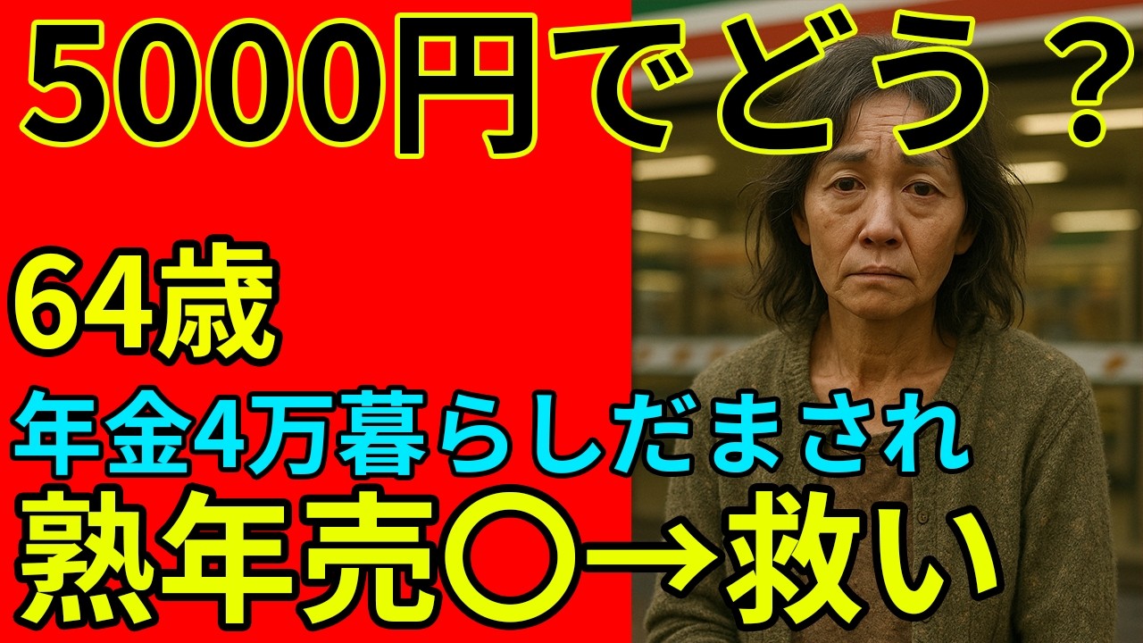 「64歳、5000円で“女”に戻った夜──年金4万円の私に起きた奇跡」#シニア恋愛 #朗読 #感動