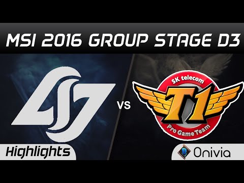 CLG vs SKT Highlights MSI 2016 D3 Counter Logic Gaming vs SK Telecom T1