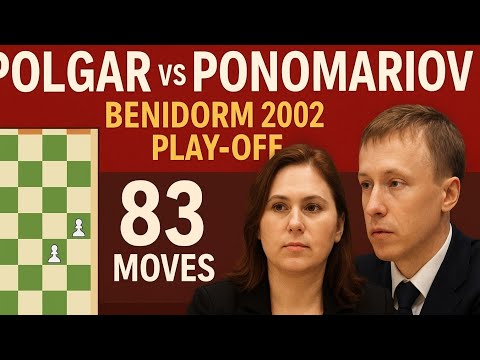 Judit Polgar vs Ruslan Ponomariov ◉ Benidorm 2002 Play-Off | Judit Polgar’s Endgame Brilliance!