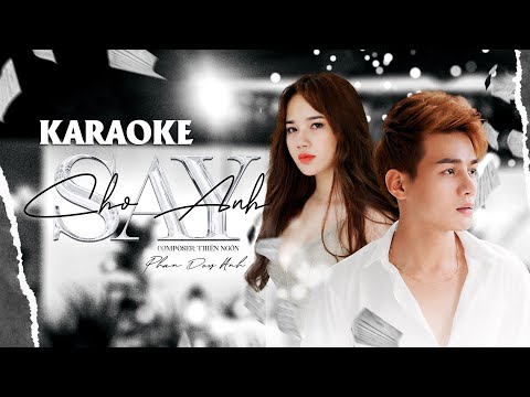 Karaoke | Cho Anh Say - Phan Duy Anh | Beat Gốc Chuẩn ( Có Bè )