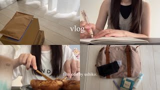 vlog｜暑い夏の休日2日間🌺おうちで過ごす日🏘,購入品紹介(楽天,スリコ,H&M,UNIQLO)