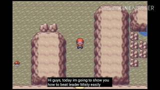 Pokémon Firered how to beat Misty easily + how to get HM cut