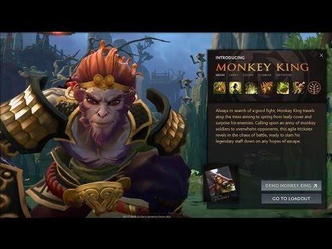 NEW HERO Dota 2 MONKEY KING (Sun Wukong) Whit Arcana 7.00 (New King)
