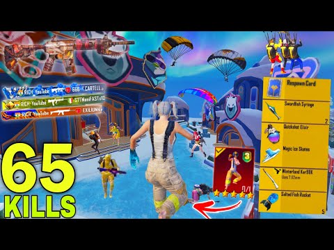 65 Kills!!😱 NEW SEASON SUPER AGRESSIVE RUSH GAMEPLAY 😍 Pubg Mobile