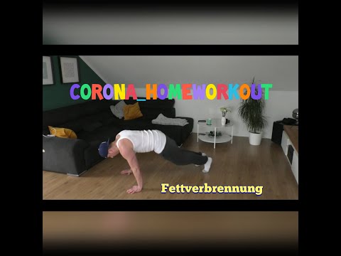 Das Corona- Homeworkout!  Heute ist Fettverbrennung angesagt. So habt Ihr noch nie geschwitzt...