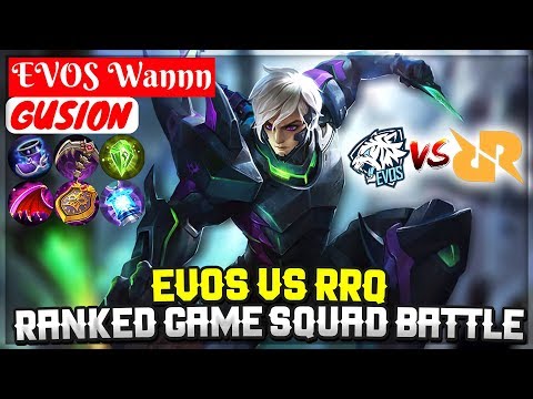 EVOS VS RRQ [ EVOS Wannn Gusion ] Mobile Legends Video