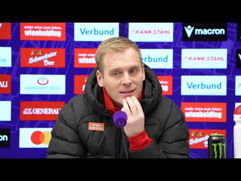 Pressekonferenz mit SK Rapid-Trainer Johannes Hoff Thorup nach Niederlage im 348. Wiener Derby