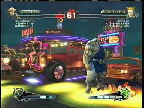 SSF4AE: Gouken (ProudStrawberry) vs.  Guile (kika0120)    SD