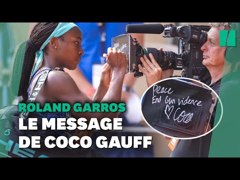 À Roland Garros, Coco Gauff prend position contre les armes à feu
