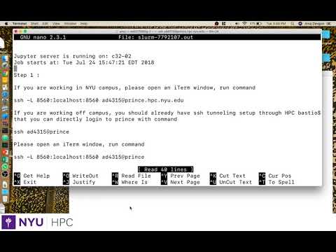 Running Jupyter on HPC Cluster