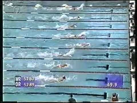 1996 Atlanta - Denis Pankratov - 100 fly WR [ENG]