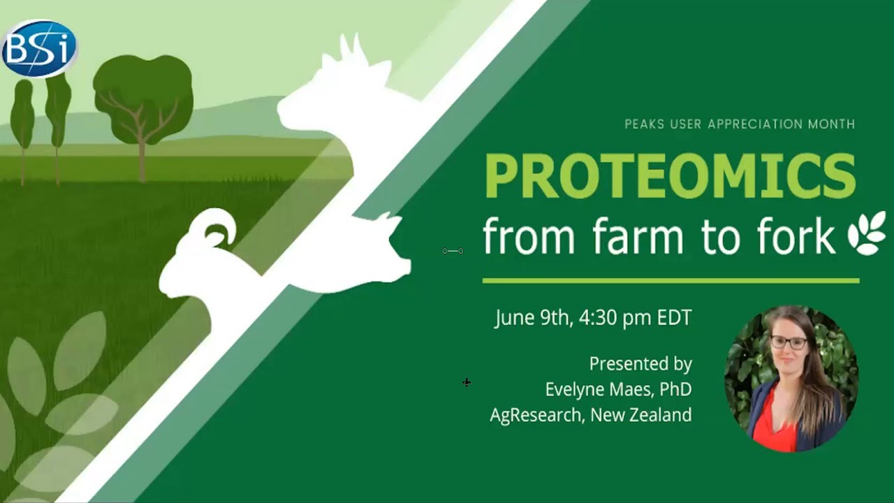 Proteomics from Farm to Fork Webinar